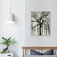 thumbnail image 3 of HENGT Tree Wall Art Vintage Style Black And White Picture Canvas Posters Print Modern Abstract Artwork Framed For Living Room Bedroom Wall Painting Home Decor, 16x20 Inches, 3 of 4