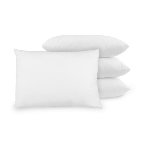 BioPEDIC Ultra Fresh Bed Pillow with Cotton Cover, 4 Pack, Standard, White