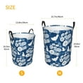 thumbnail image 2 of Lsque Rose Flowers pattern Laundry Hamper Basket, Tall Woven Rope Hamper Basket for Clothes, Lightweight Storage Basket, Collapsible Waterproof-Medium, 2 of 8