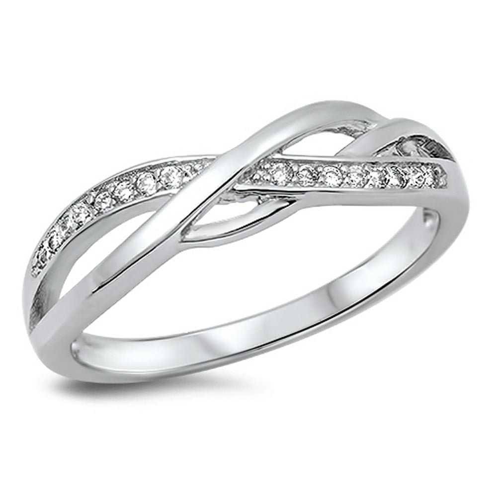 Prime Jewelry Collection - Sterling Silver Women's Flawless Colorless ...