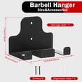thumbnail image 2 of Ikoopy Wall Mounted Barbell Hanger Carbon Steel Vertical Gym Bar Storage Rack Space Saving Barbell Holder Organizer with 2 Slot for Gym Home, 2 of 12