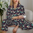 thumbnail image 6 of Sikiie Bohemian Chicken Women's Long-Sleeve Shirt and Full-Length Bottom Pajama Set (s-xxl)-Medium, 6 of 7