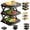 Black*1, variant on 3-Multi-Layer Dish & Prep Tray Storage Rack, Easy to Store, Space-Saving, Plate Display Rack for Kitchen Cooking