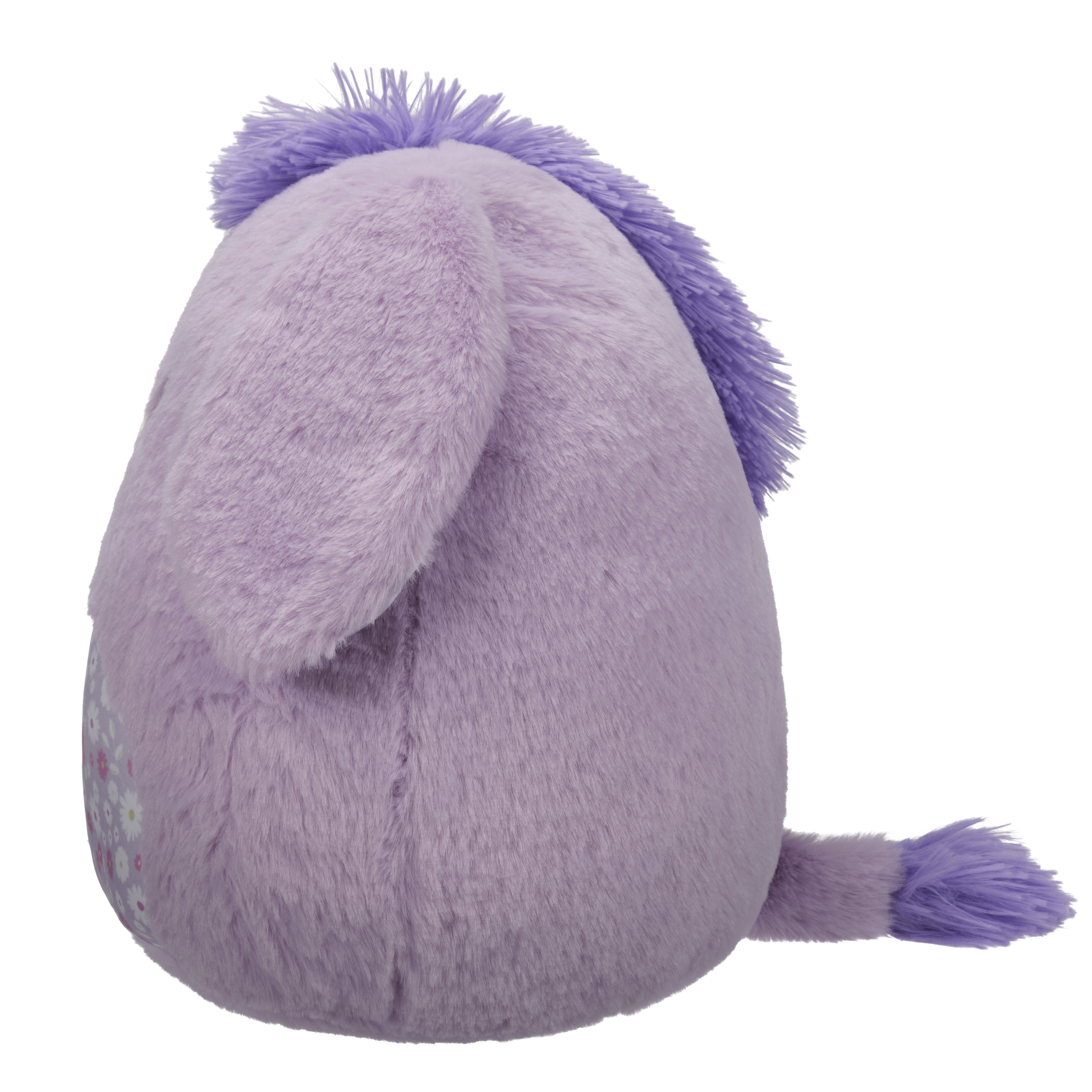 Squishmallows FuzzAMallow 12” Delzi the Purple Donkey - Ultra Soft Easter Plush Gift
