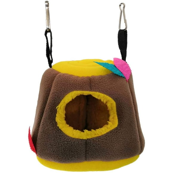 Bird Hanging Hammock Winter Warm Nest House Cage Plush Hideout to Sleep Play & Rest for Rabbit Bunny Ferret Squirrel