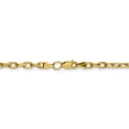 thumbnail image 4 of 14k Yellow Gold 18 Inch 3.7mm Link Cable Chain Necklace Pendant Charm Long, 4 of 9