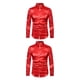 thumbnail image 2 of Camisa transpirable Sonducket para hombre Satén con mangas largas rojo 2XL, 2 of 6