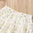 thumbnail image 5 of Girls 2 Piece Outfits Floral Lapel Button Shirts and Skirts Sets Summer Short Sleeve Suits for Kids Beige 10-11 Years, 5 of 9