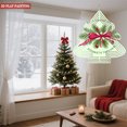 thumbnail image 2 of Stylish Metal Hanging Christmas Tree Wind Spinner - Festive Design with Red Bow & Green Pine for Yard & Garden Decor, 2 of 7
