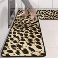 thumbnail image 2 of Kitchen Rugs Sets Of 2,Brown and Black Leopard Print Anti Fatigue Kitchen Mat Rugs Non Slip Washable,Decorative Kitchen Floor Mats for Kitchen,Sink,Laundry,17"x47"+17"x47", 2 of 5