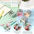 thumbnail image 3 of Uxcell Manual Pencil Sharpener, 4Pcs Dual Hole Pencil Sharpener Square Colored Compact Handheld for Standard Large Size Office Home Supplies, Green, 3 of 6