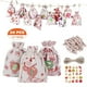 thumbnail image 1 of Bolsas de calendario de adviento de Navidad, bolsas de lino duraderas y reutilizables, cuenta atrás, calendario de Adviento, bolsas de regalo con Clips y cuerda, 24 piezas, 2021, 1 of 4