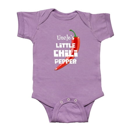 

Inktastic Uncle s Little Chili Pepper Gift Baby Boy or Baby Girl Bodysuit