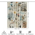 thumbnail image 2 of Bohemian Color Shower Curtain for Bathroom Bath Curtain Polyester Fabric Waterproof Bathroom Curtain with 12 Hooks, 2 of 7