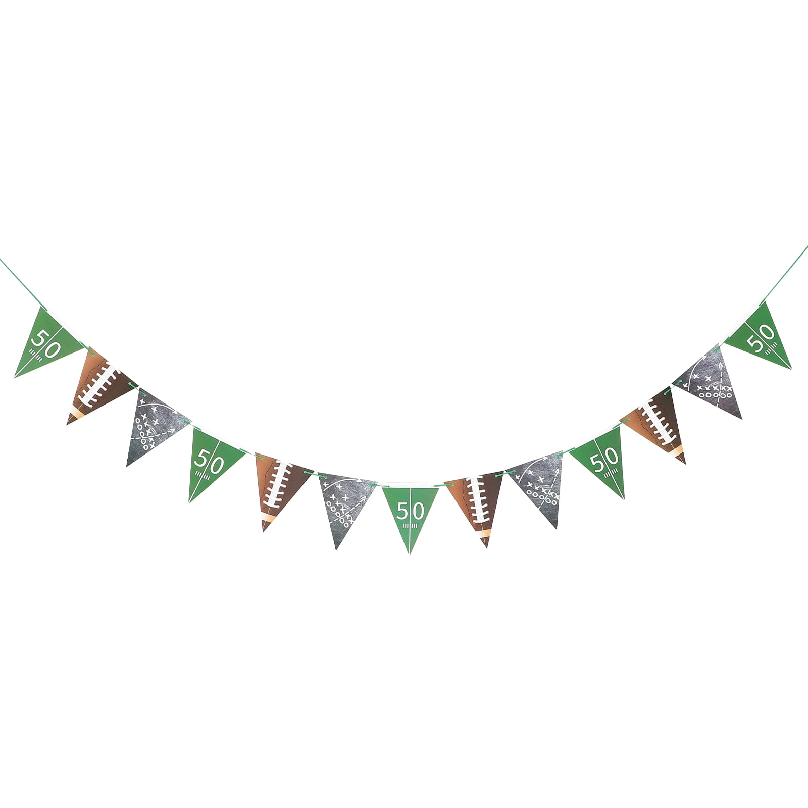 American Football Theme Pennant Decorative Banner Set Football Design
