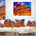 thumbnail image 4 of Designart Colosseum Rome Italy - Monumental Photo Throw Pillow - 18x18, 4 of 5