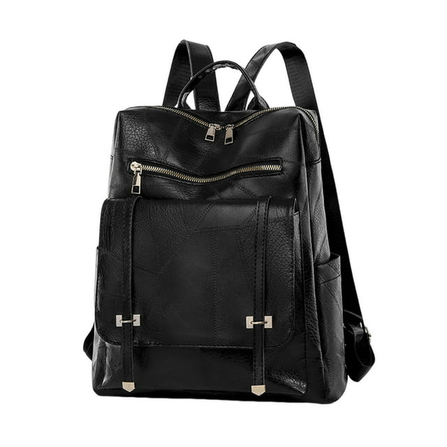 Minnieouse Mochila para mujer impermeable ajustada y amigable con la piel para las mochilas para mujer de las muchachas de moda Mochilas Negro