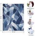 thumbnail image 4 of Blue and Grey Abstract Art Artwork Blanket,Comfortable Soft Flannel Throw Blanket,All Season,Warm Lightweight Blankets for Sofa Bed Couch Living Room Chair,30"x40"(80x100cm), 4 of 4