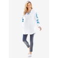 thumbnail image 4 of Woman Within Plus Size Embroidered Hoodie Sweatshirt, 4 of 4