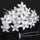 thumbnail image 1 of 24 Piezas Horquillas para el Cabello de Flores de Boda Horquillas de Boda con Diamantes de Imitación Horquillas para el Cabello de Flores en Forma de U Horquillas para el Cabello de Novia de, 1 of 5