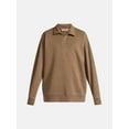 thumbnail image 5 of No Boundaries Oversized Quarter Zip Pullover with Long Sleeves, Men's & Big Men's, 5 of 5