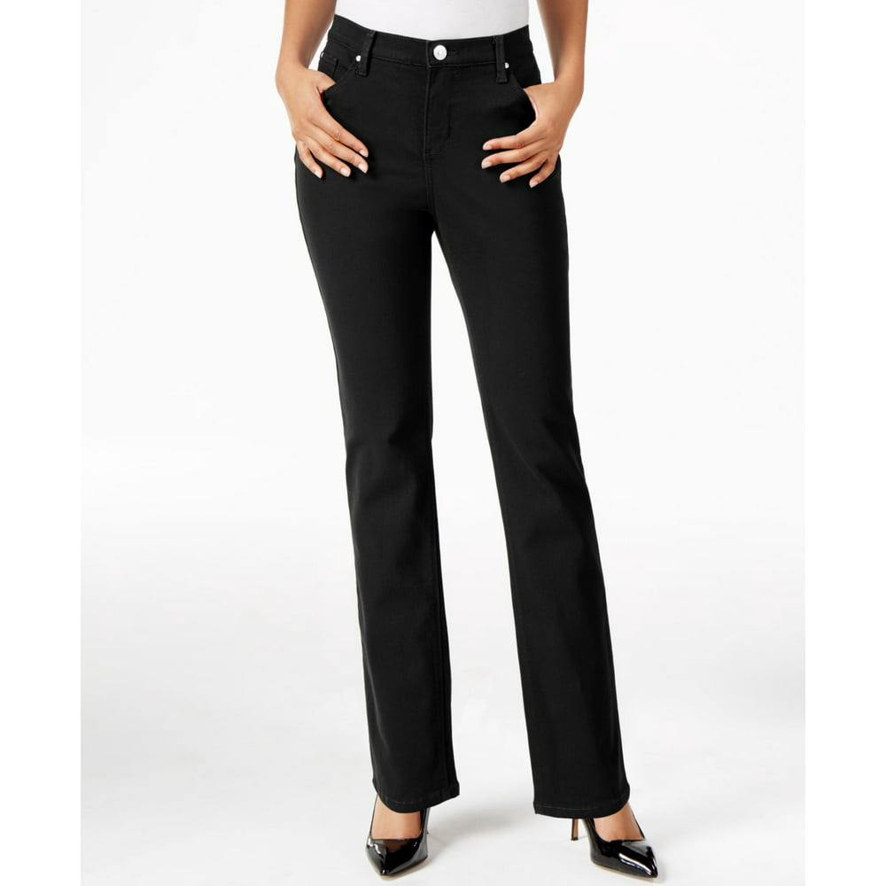 Lee - Lee Womens Classic-Fit Straight-Leg Stretch Jeans - Walmart.com ...