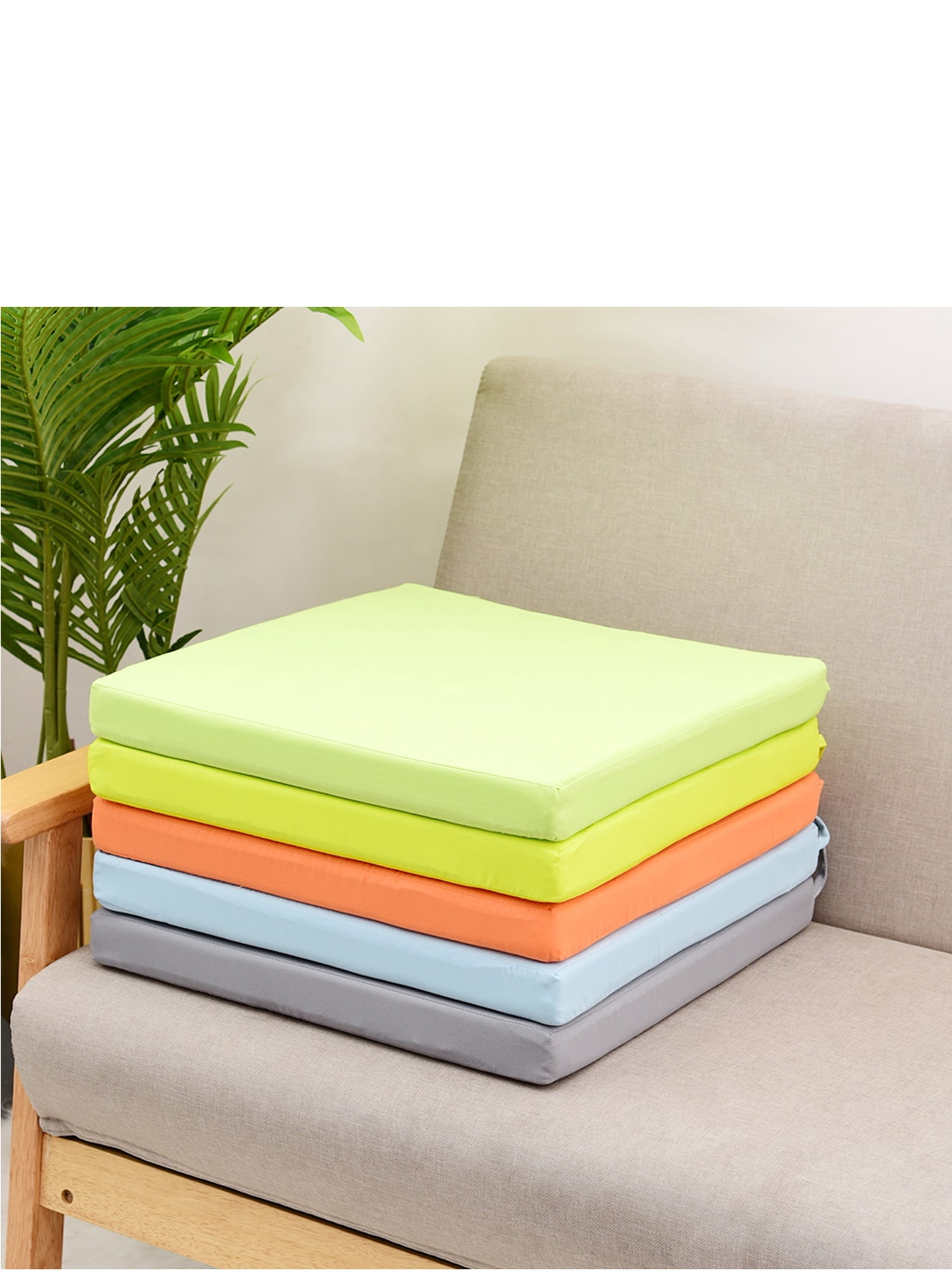 clearance patio cushion sets on Pudcoco Removable Chair Cushion Outdoor Tie On Garden Patio Waterproof Seat Pad Walmart Com Walmart Com