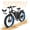 3, variant on TUTTIO 5000W Dual Motor Electric Bike for Adults Max 46mph, 26x4in Fat Tire All Terrain E-Mountain Bike, 52V 25Ah Full Suspension E Bike, 7-Speed Gear Electric Bicycle UL2849