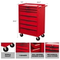 thumbnail image 2 of 7 Drawer Rolling Tool Chest Cabinet, Large Capacity Metal Tool Box with Wheels and Cylinder Locking, Storage Organizer Tool Cart for Garage, Warehouse, Work Shop, 2 of 8
