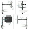 thumbnail image 3 of ONKRON Monitor Arm Desk Mount for 13"-34" TV/Monitor up to 17.6 lbs, Adjustable, VESA 75x75-100x100, 3 of 10