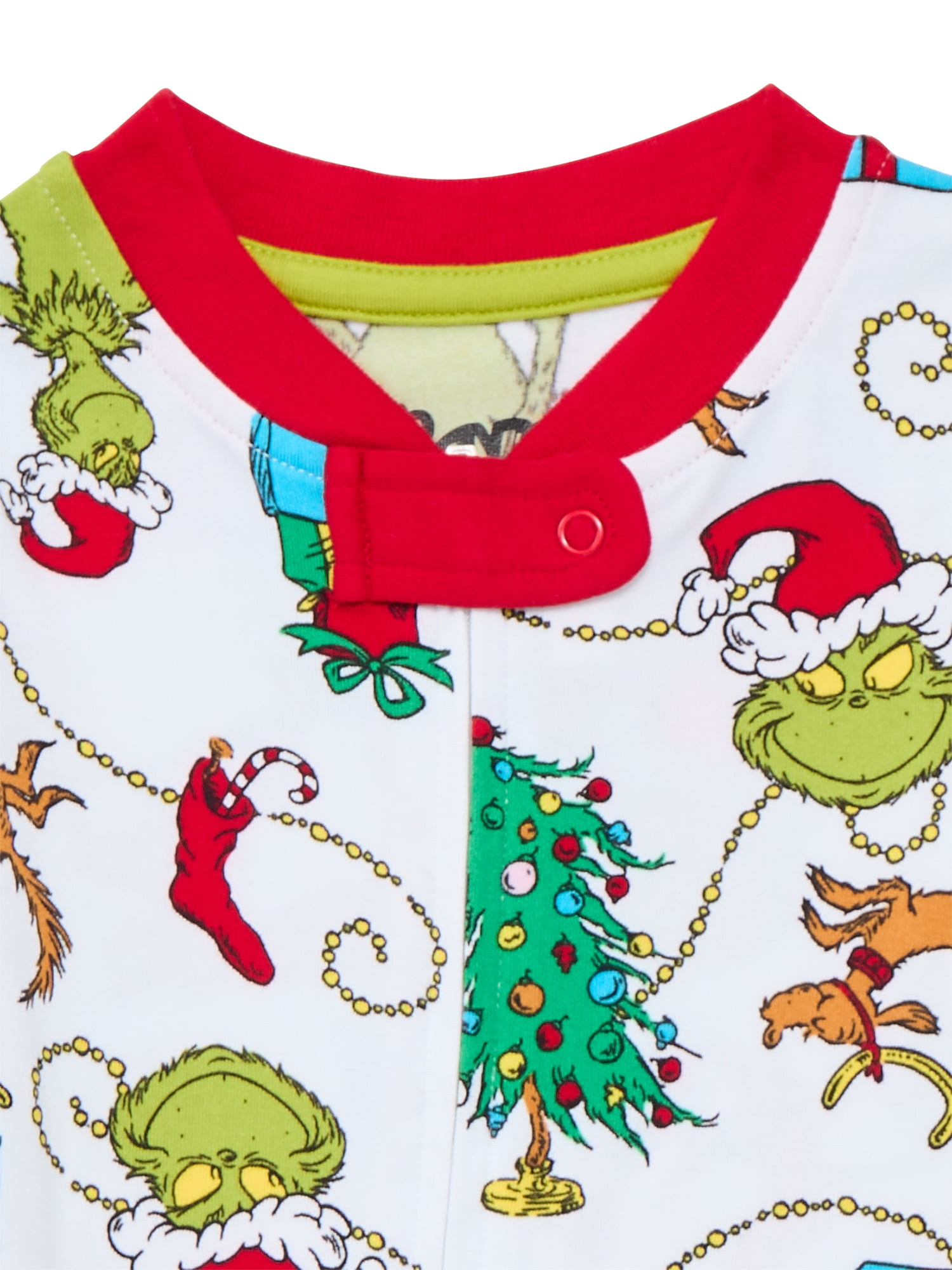Dr. Seuss Grinch Unisex Infant Matching Family Pajamas, 1-Piece, Sizes 6M-18M