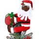 thumbnail image 1 of wonima02 Santa Tree Topper Black for Christmas Tree African American Xmas Tree Topper Black Plush Stuffed Christmas Tree Topper for Christmas Party Home Decorations, 1 of 1