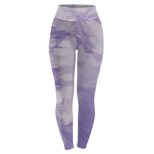 Pantalones Largos de Yoga Para Mujeres Y Niñas, Mallas Ajustadas Con Estampado de Color Degradado, Mallas Elásticas de Cintura Alta, Pantalones de Yoga Odeerbi ODB-4