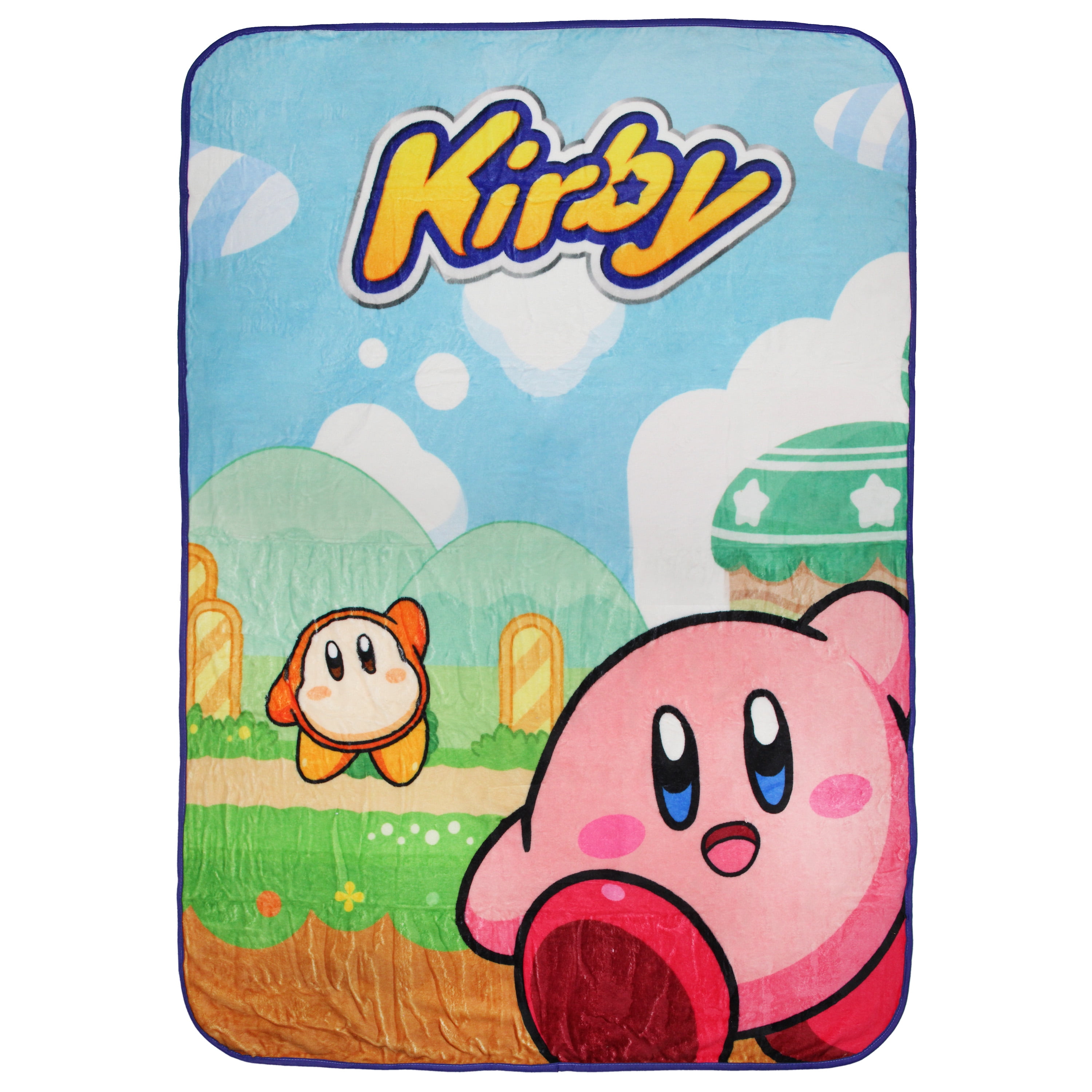 Nintendo Kirby Video Game Kirby and Waddle Dee Soft Fleece Plush Throw