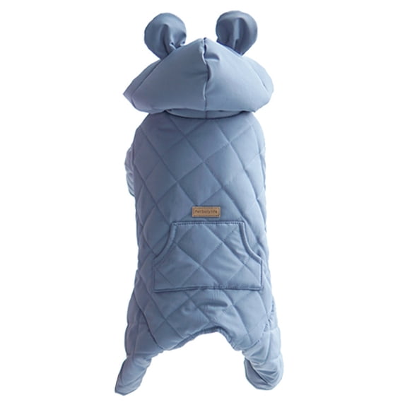 Reheyre Super Soft Breathable Pet Clothes - Polyester Peach Skin Winter Hooded Coat - Four Legs - Ideal for Autumn