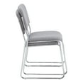 thumbnail image 4 of (2 Pack) NPS® 8600 Series Fabric Padded Signature Stack Chair, Classic Gray, 4 of 7