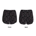 thumbnail image 5 of Picia Cool Skull Love Pattern Women's 2 in 1 Athletic Running Shorts High Waisted Workout Casual Gym Sweat Shorts with Comfy Liner Zipper Pockets-, 5 of 9