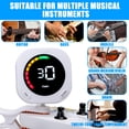 thumbnail image 2 of XISAOK Clip On Electric Guitar Tuner with LCD Display for Guitar, Ukulele, Violin, 2 of 7