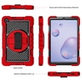 thumbnail image 3 of Dteck for Samsung Galaxy Tab A 8.4" Case 2020 with Crossbody Shoulder Strap, 360 Rotating Hand Strap& Stand, Heavy Duty Child Proof Shockproof Case for SM-T307/T307U, Red, 3 of 8