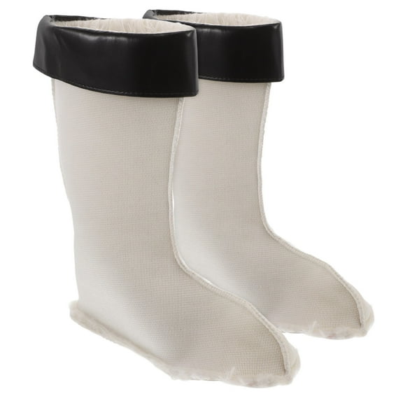Milisten Soft Boot Liners White Cotton Flannel for Tall Boots Comfortable Fit