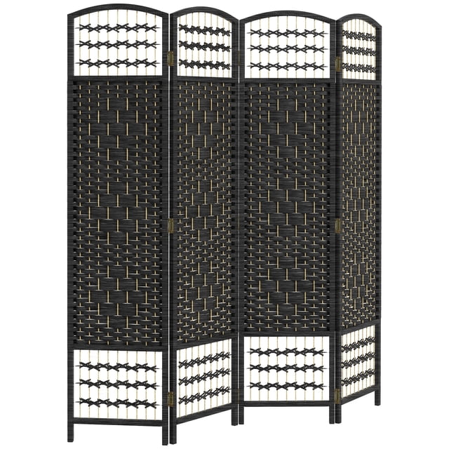 HOMCOM 5.6ft Folding Room Divider, Freestanding Privacy Screen for Bedroom