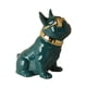 thumbnail image 1 of Estatua de perro Zulema Cerámica Verde Regalo de cumpleaños, 1 of 5
