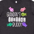 thumbnail image 4 of Inktastic Grandpa's Fishing Buddy with Colorful Fish Youth T-Shirt, 4 of 5