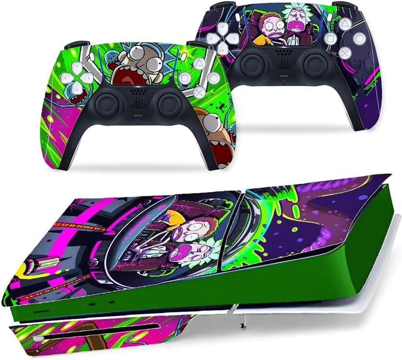 For PS5 Slim Disc Edition Skin - Slim Disc Console and Controller Accessories Cover Skins PS5 Controller Skin Gift ps5 Skins for Console Full Set PS5 Skin thumbnail 8