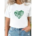 thumbnail image 1 of Camiseta Ligera de verano para mujerWomen's Chic T-shirts, Ultra-soft and Versatile, Fashionable Casual Daily Party Beachy, Perfect for Camisetas de verano para mujer, manga corta, cuello redondo, c, 1 of 7