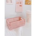 thumbnail image 1 of 1pc Solid Color Stationery Storage Basket, 1 of 4