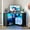 Black, variant on VKCC Compact Corner Desk,Corner Desk for Small Space with Charging Station & LED Light,Smart Triangle Gaming Computer Desk for Home Office,Space Saving Storage Shelves,Black