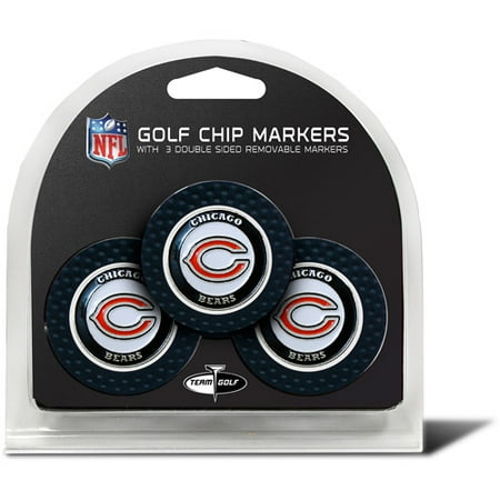 California Bears Golf - Team Golf NFL Chicago Bears 3 Pack Golf Chip Ball Markers
