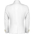 thumbnail image 4 of EGNMCR Jackets for Men Men Halloween Button Embellished Stand-collar Jacket Coat Tops, 4 of 4