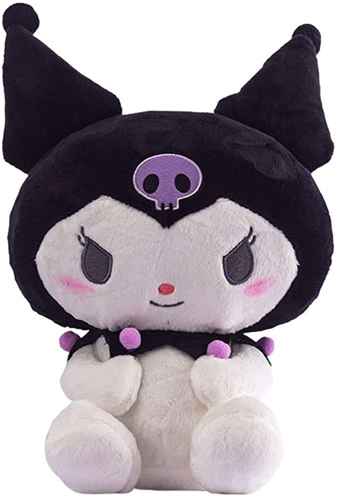 Cute Cartoon Stuffed Plushie Toy Gift for Children Girls Fans Black sooyos Kuromi Plush Doll 